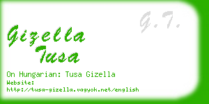 gizella tusa business card
